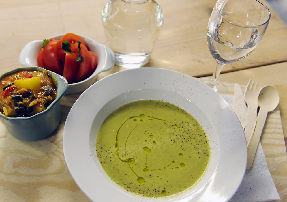 Maten på The Slope Slope passar både veganer och allergiker