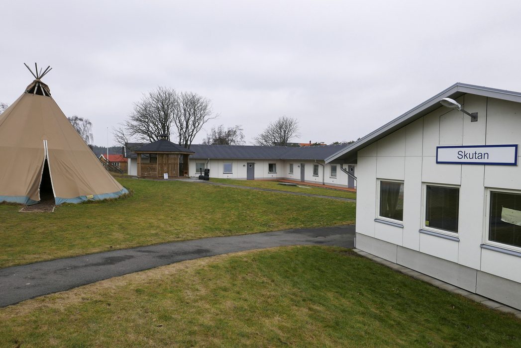 Skutan är ett av skolans fyra internatboenden