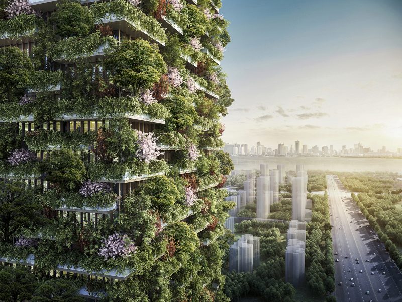 Stefano Boeri Architetti | Två höghus med vertikal skog i kinesiska storstaden Nanjing står klara nästa år.