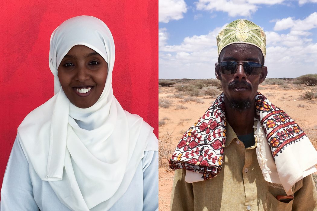 Dr Shukri Ahmed (t v) är medicinsk chef vid det italienska sjukhuset i Hargeisa