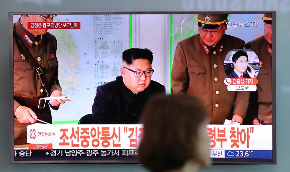 Lee Jin-man/AP/TT | Sydkoreansk tv rapporterar att planen lämnats över till Nordkoreas ledare.
