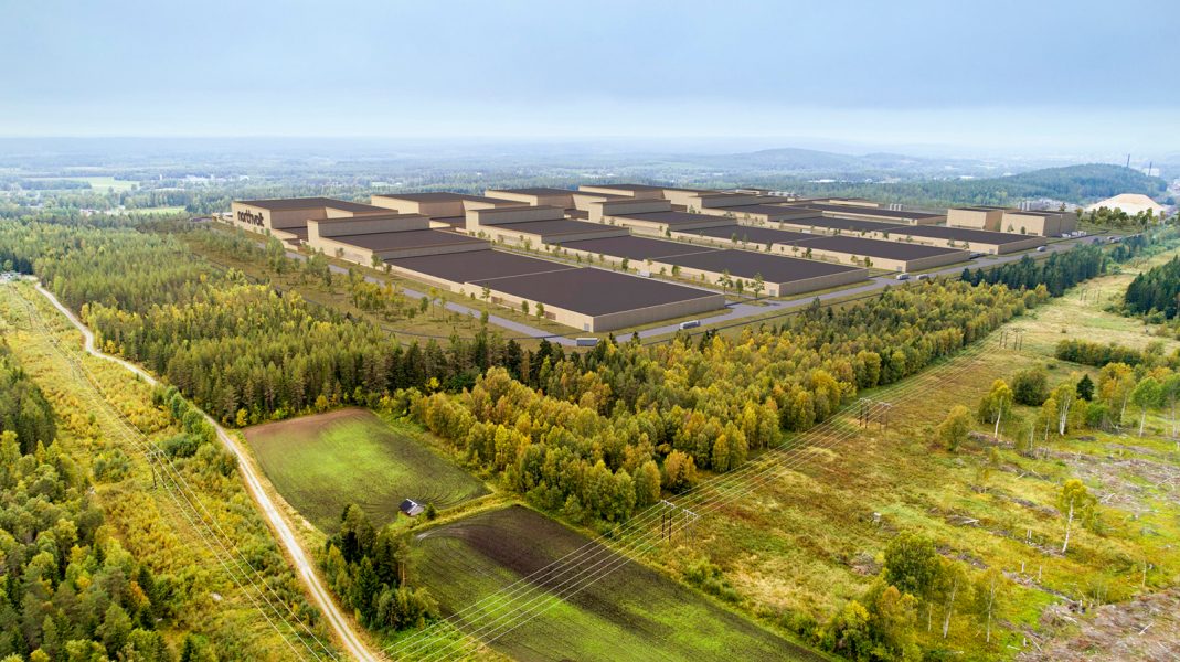 Northvolt/TT | Northvolts fabrik i Skellefteå väntas breda ut sig över 500 000 kvadratmeter.