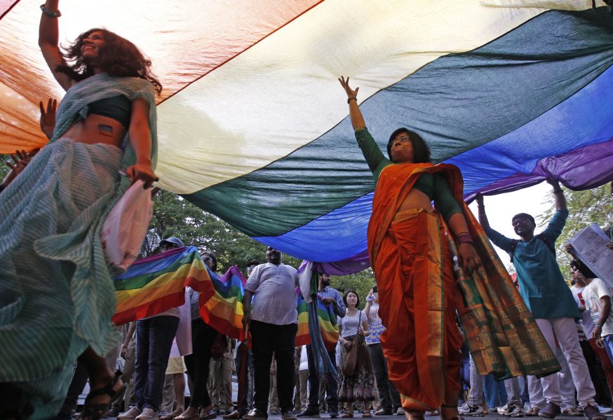 Arun Sankar K/AP/TT | Indien kan komma att tillåta sex mellan homosexuella igen.