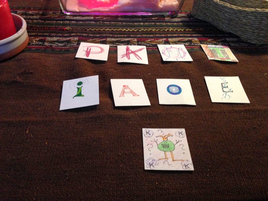 K, N, T, P, O, E, A, I och en joker