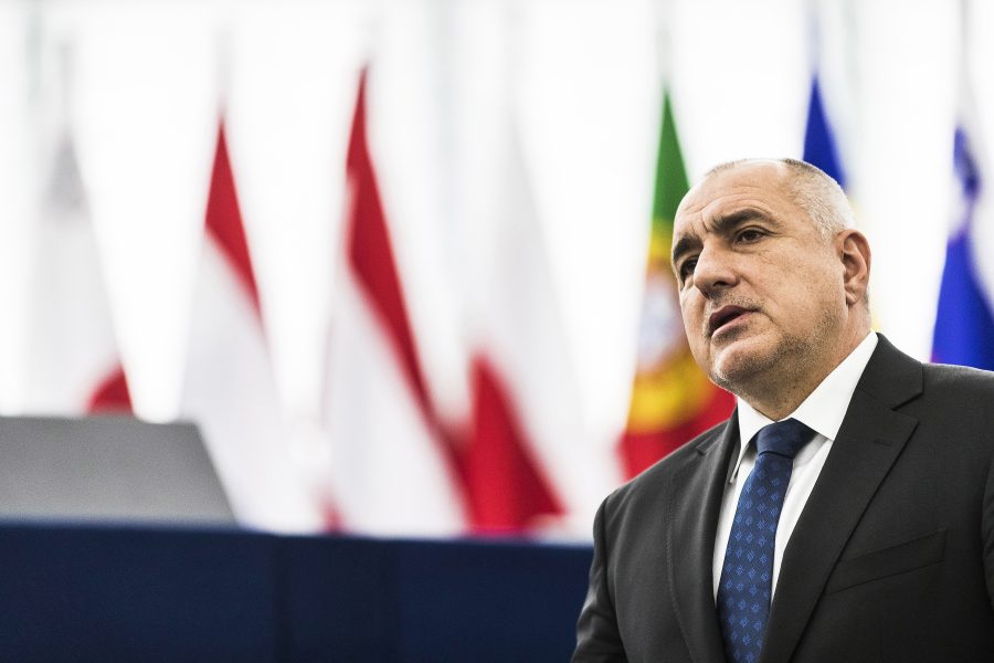 Bulgariens premiärminister Boyko Borissov presenterar Bulgariens prioriteringar inför landets ordförandeskap i EUs ministerråd 17 januari.