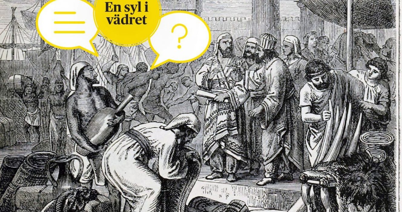 På marknaden i Byblos såldes elfenben, mattor och papyrus, som kom att kallas biblos efter staden.