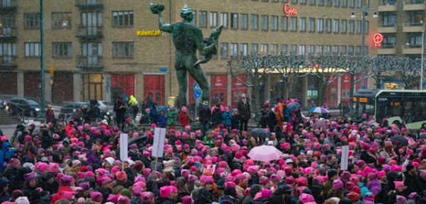 I can't keep quiets sångmanifestation i Göteborg den 8:e mars 2017.