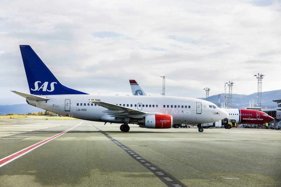 Inrikesflyget till Stockholm från Göteborg ger 179 000 ton koldioxidutsläpp per år.