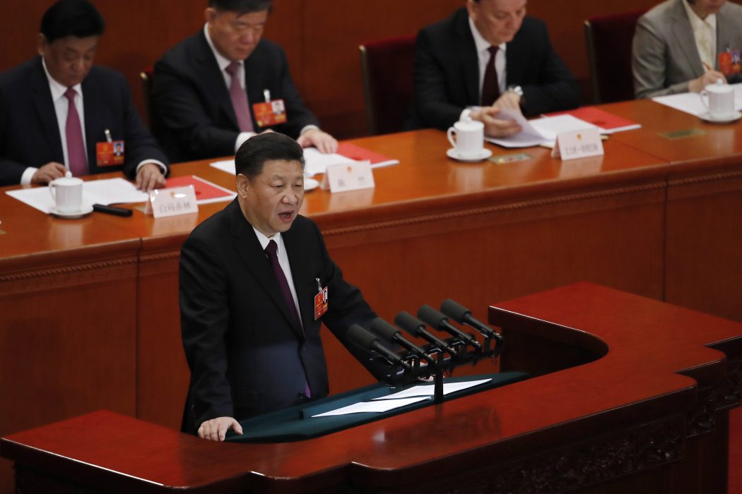 Andy Wong/AP/TT | Kinas president Xi Jinping höll ett avslutande tal i den årliga folkkongressen.