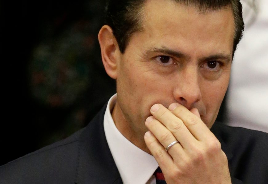 Rebecca Blackwell/AP Photo/TT/ | Enrique Peña Nieto höjer tonläget gentemot Trump.