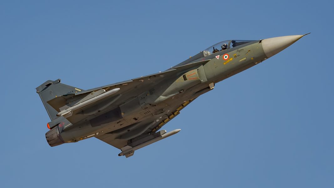 Venkat Mangudi | Flygplanet The Tejas från indiska flygvapnet.