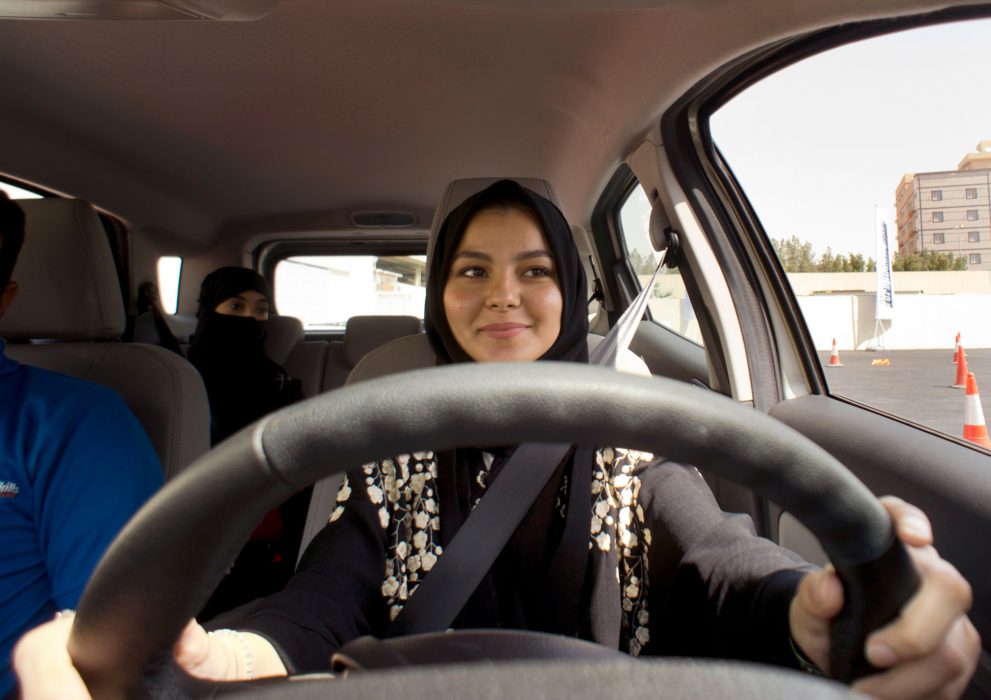 Amr Nabil/AP/TT | Övningskörning i Jidda.