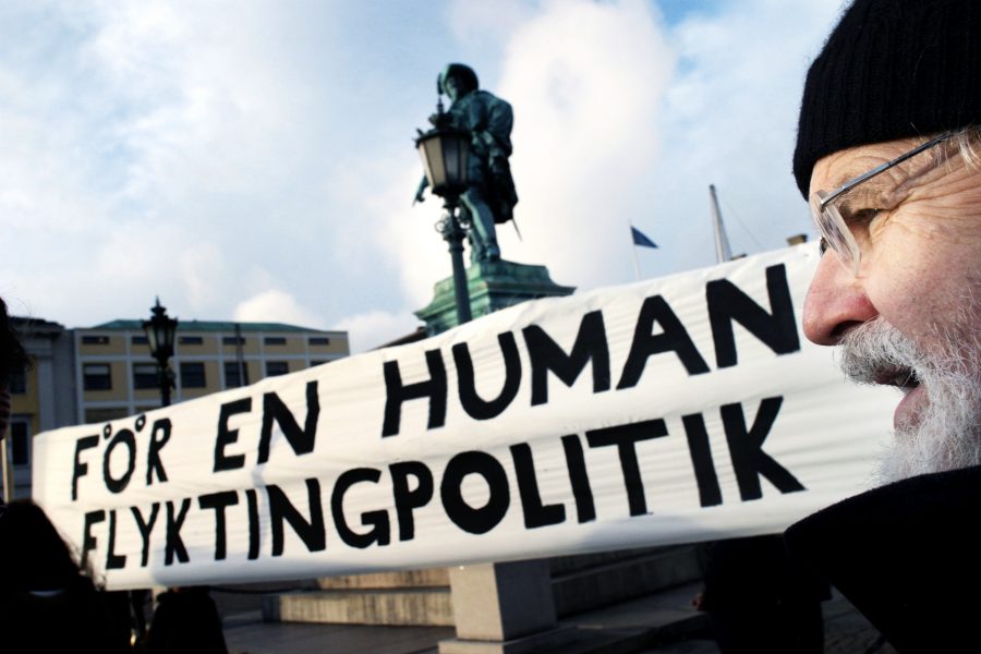 Björn Olsson | Demonstration mot svensk flyktingpolitik i Göteborg.