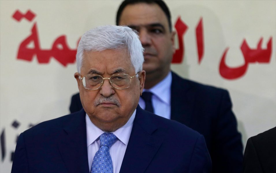 Majdi Mohammed/AP/TT | Palestiniernas ledare Mahmud Abbas kritiseras efter kommentarer om Förintelsen.
