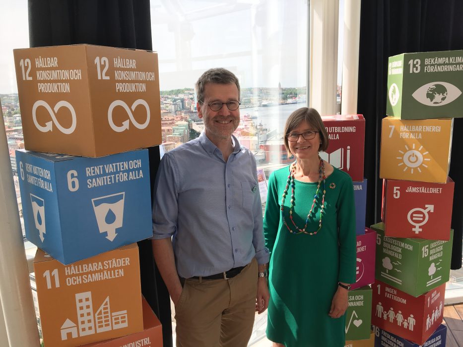 Miljöpartiet Göteborg | Kommunalråden Ulf Kamne och Karin Pleijel (MP).
