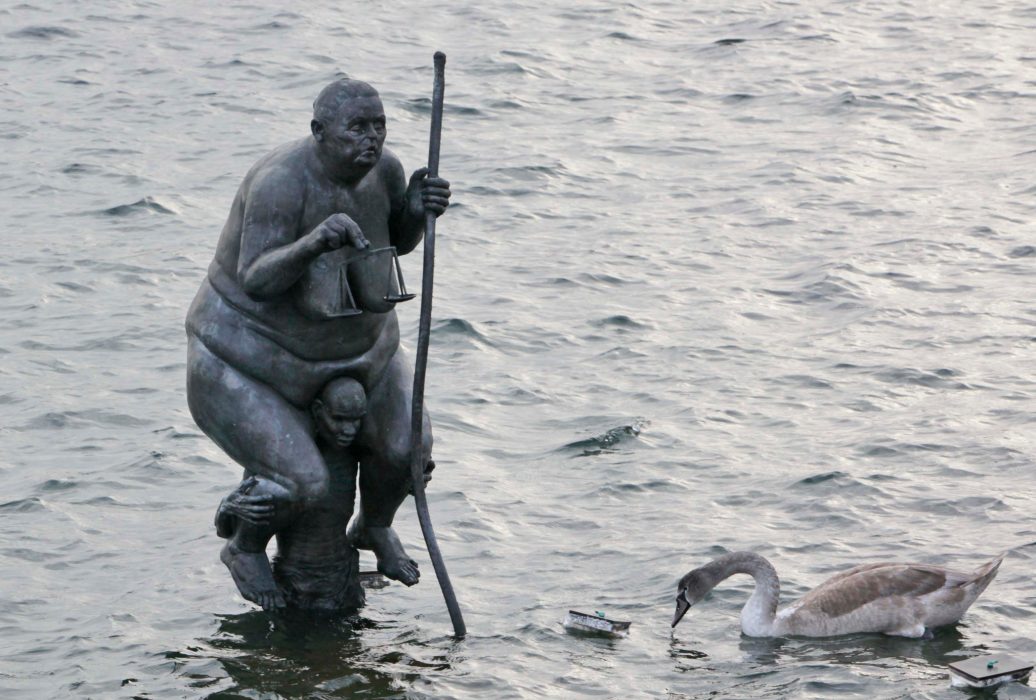 Peter Dejong/AP Photo/TT | "The Survival of the Fattest".