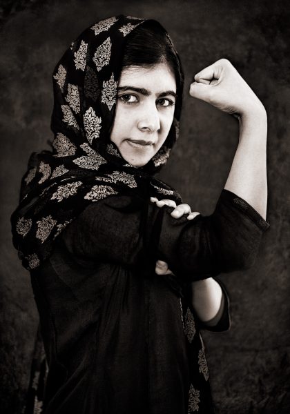 Albert Wiking | Malala Yousafzai, den yngsta mottagaren av Nobels fredspris någonsin, är en av de 114 personer som porträtteras i den nya utställningen We have a dream.