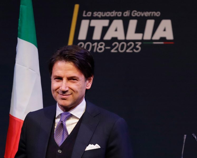 Alessandra/ AP/ TT Tarantino54-årige presidentkandidaten Giuseppe Conte har godkänts som premiärminister av Italiens president Sergio Mattarella.