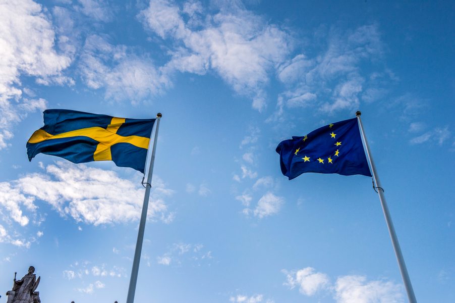 Lars Pehrson/SvD/TT68 procent av de tillfrågade svenskarna anser att det är bra att Sverige är med i EU.