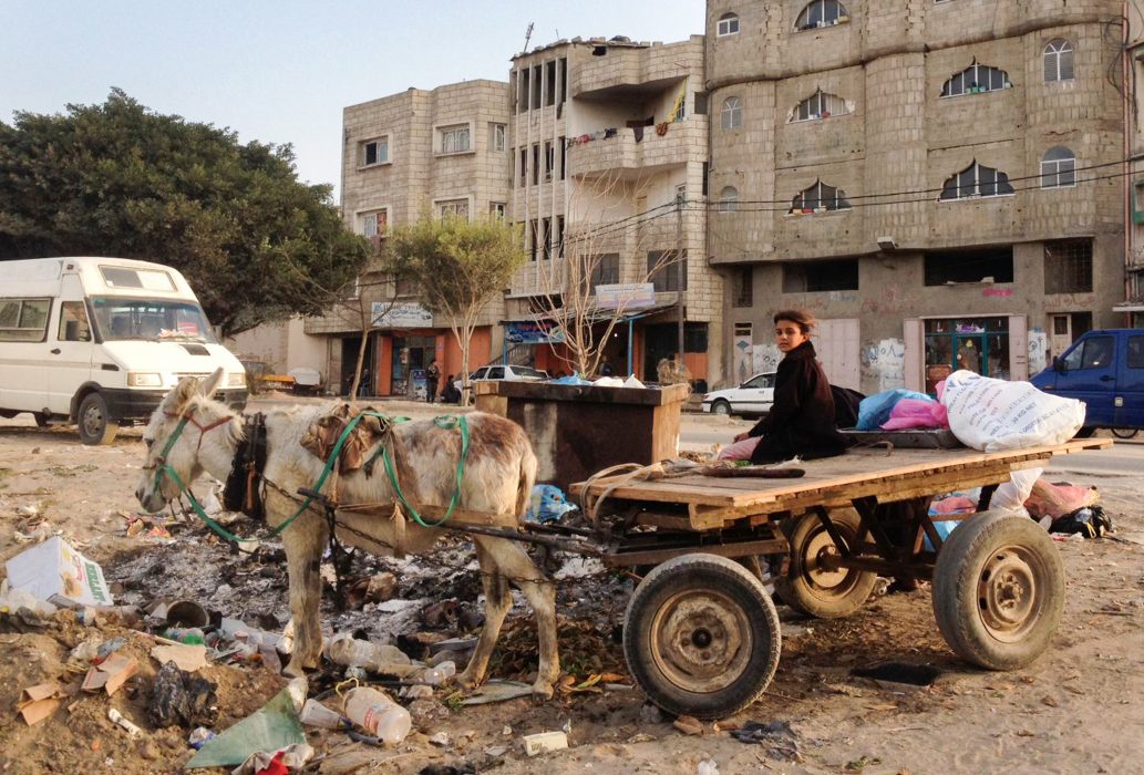 Mohammed Omer/IPS | Palestinskt barn i Gaza City.