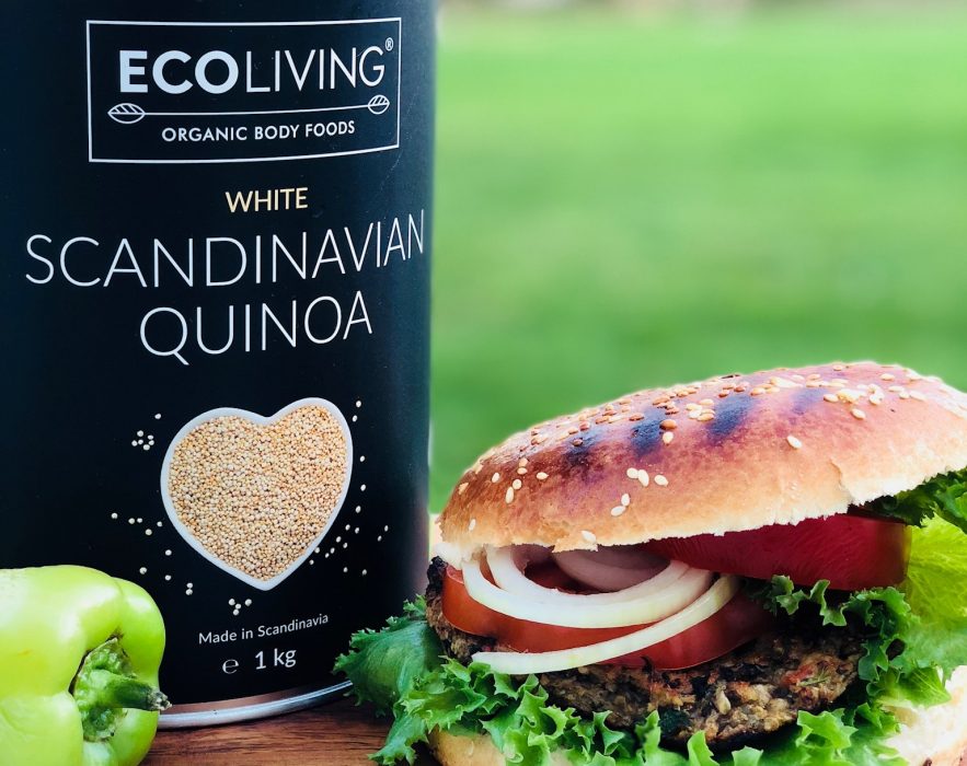 Ecoliving | Företaget Ecoliving, som bland annat levererar prenumerationsboxar, satsar på burgare och korv baserad på svenskodlad quinoa.
