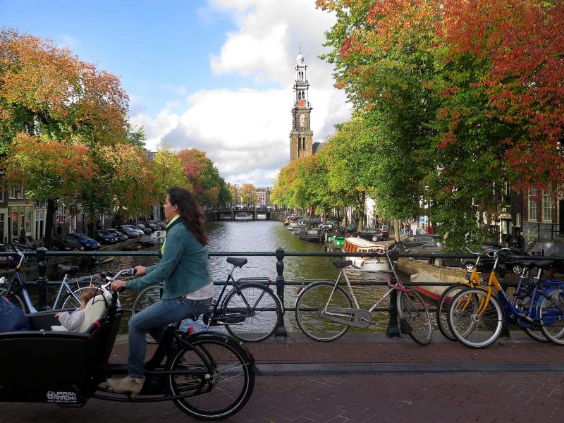 Foto: Margriet Faber/AP/TT | Nederländare som cyklar till jobbet kan komma att få bidrag för det.