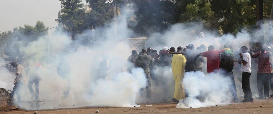 Polis använde förra helgen tårgas för att hindra motståndare till regeringen att demonstrera i Malis huvustad Bamako.