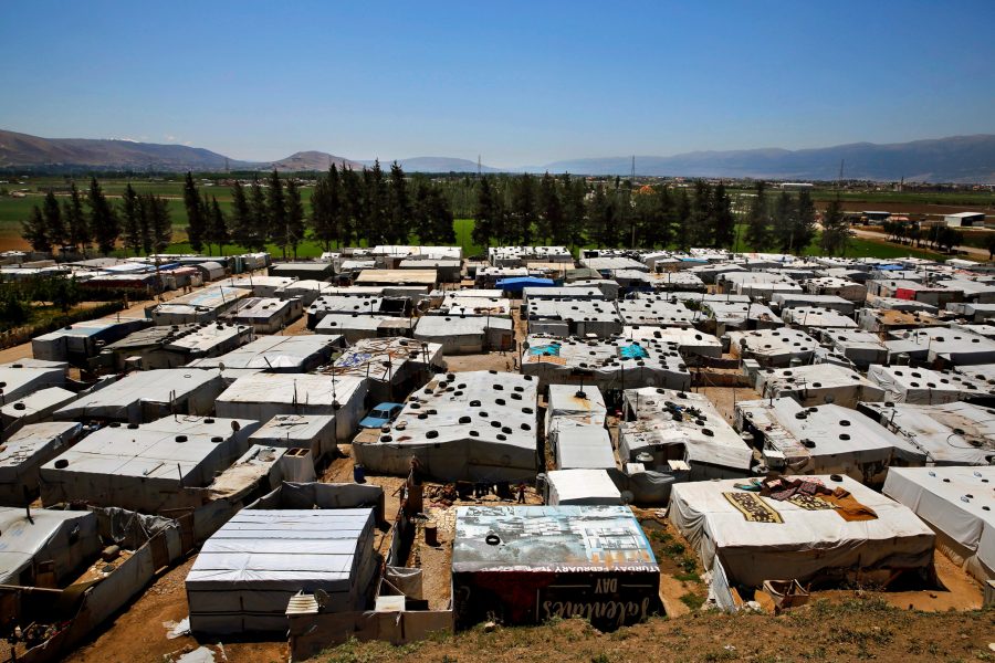 Foto: Bilal Hussein/AP Photo/TT | Syriskt flyktingläger i Libanon.