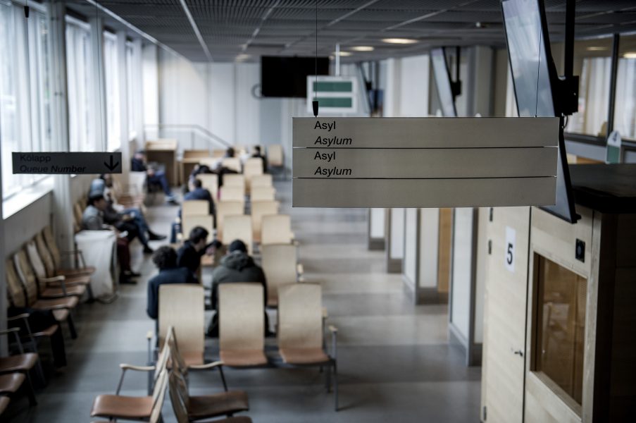 Marcus Ericsson/TT | Väntsal för asylsökande.