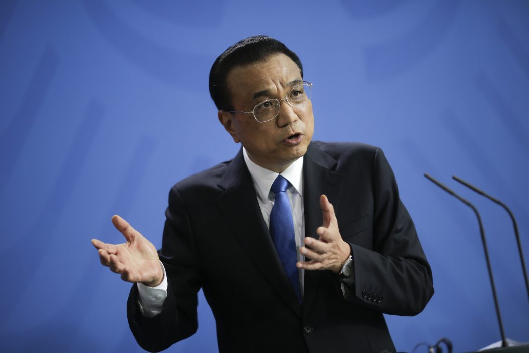 Markus Schreiber/AP/TT | Kinas premiärminister Li Keqiang.