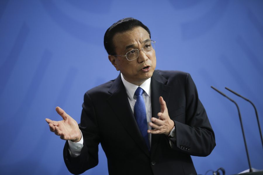 Markus Schreiber/AP/TT | Kinas premiärminister Li Keqiang.