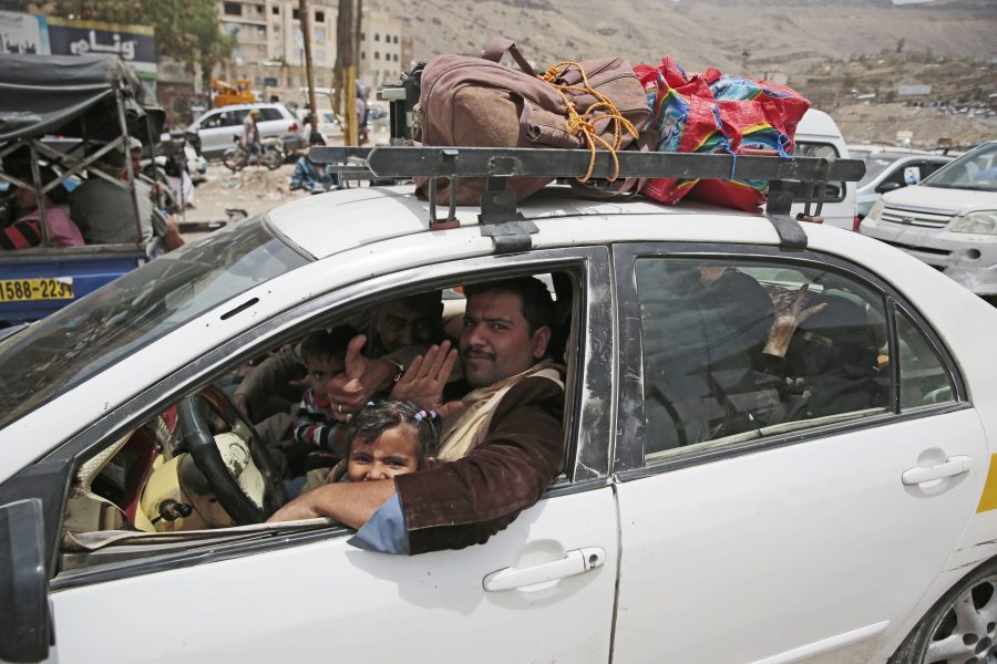 Hani Mohammed/AP  photo | Miljontals Jemeniter har tvingats fly konflikten som just nu är världens största humanitära kris.