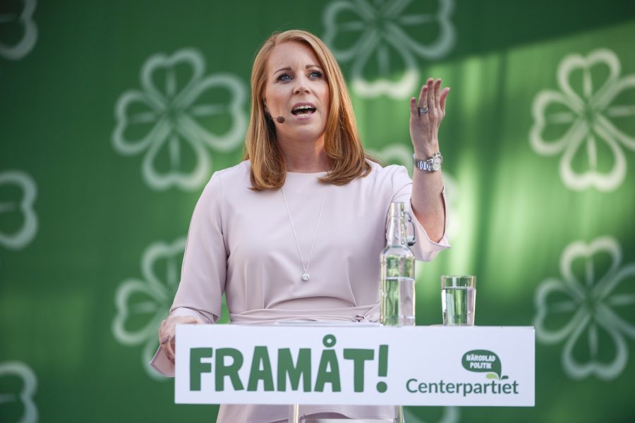 Henrik Montgomery/TT | – Vi måste vinna kampen om värderingarna, sade Annie Lööf under sitt tal på Centerpartiets dag i Almedalen.