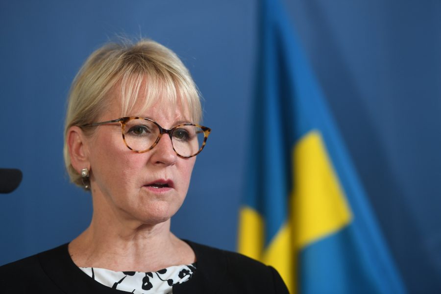Fredrik Sandberg/TT | Sveriges utrikesminister Margot Wallström leder dagens möte i FN:s säkerhetsråd.