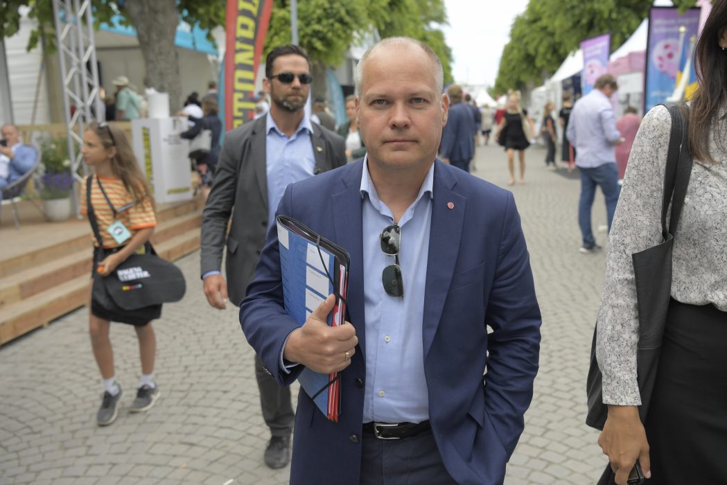 Henrik Montgomery/TT | Justitie- och inrikesminister Morgan Johansson under Socialdemokraternas dag.
