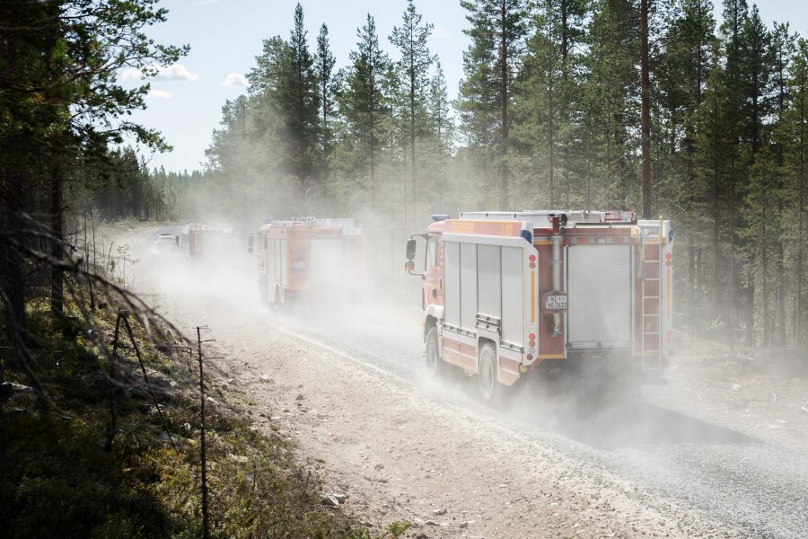  Adam Wrafter / SvD / TT  | Bild från skogbranden i Trängslet, Älvdalen.