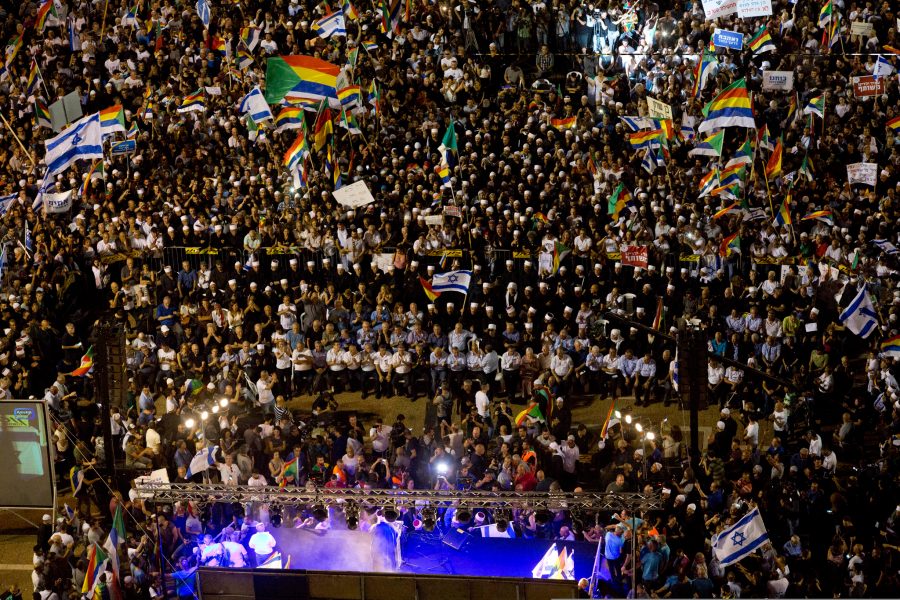 Sebastian Scheiner/AP/TT |Israeliska druser demonstrerade i Tel Aviv.