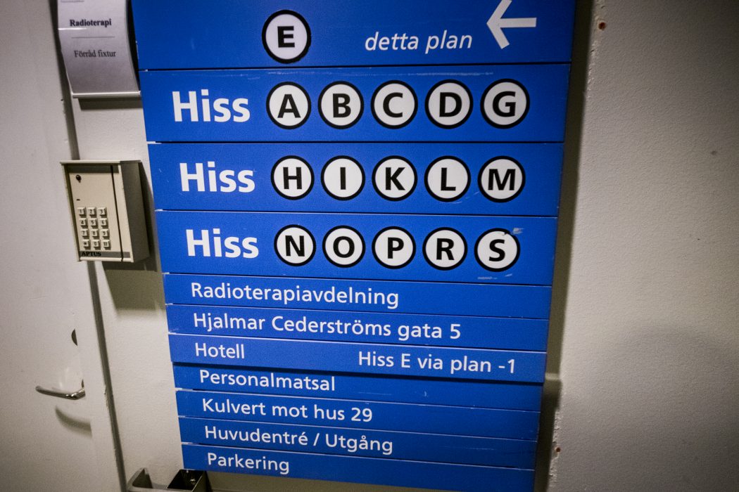Magnus Hjalmarson Neideman/TT | Skyltning på Södersjukhuset.