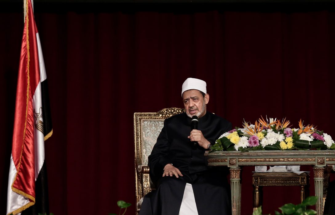 Nariman El-Mofty/AP/TT | Sunnimuslimernas andlige ledare i Egypten Ahmed al-Tayeb fördömer sexuella trakasserier.