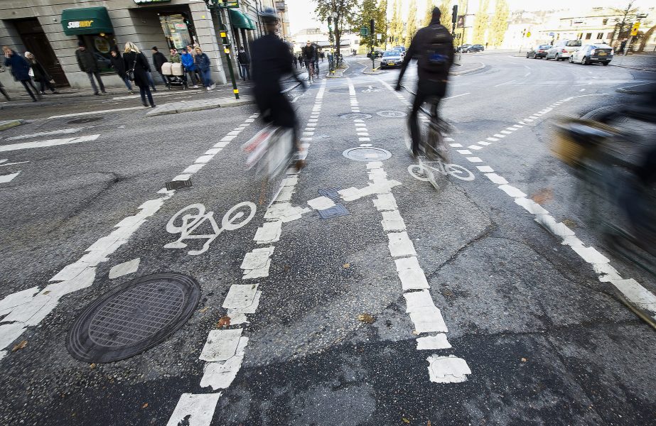 Fredrik Sandberg/TT | En orsak till att fler cyklister skadar sig i trafiken är att fler väljer cykeln i dag än tidigare.