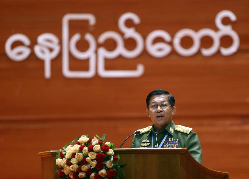 Myanmars befälhavare, general Min Aung Hlaing.