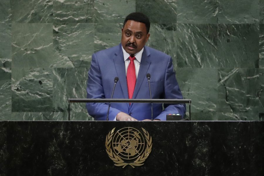 Etiopiens utrikesminsiter Workneh Gebeyehu.