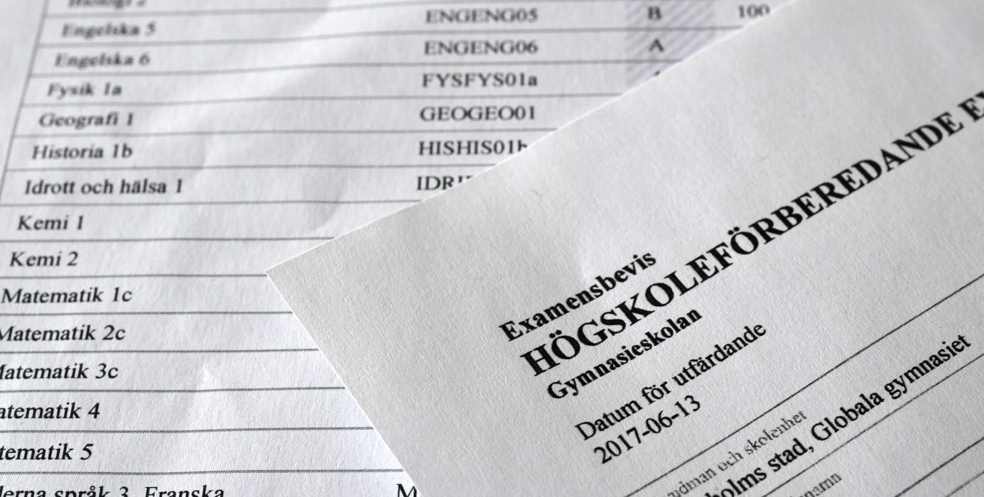 Anders Wiklund/TT | Det fria gymnasievalet gynnar barn med lågutbildade föräldrar, enligt en ny rapport.
