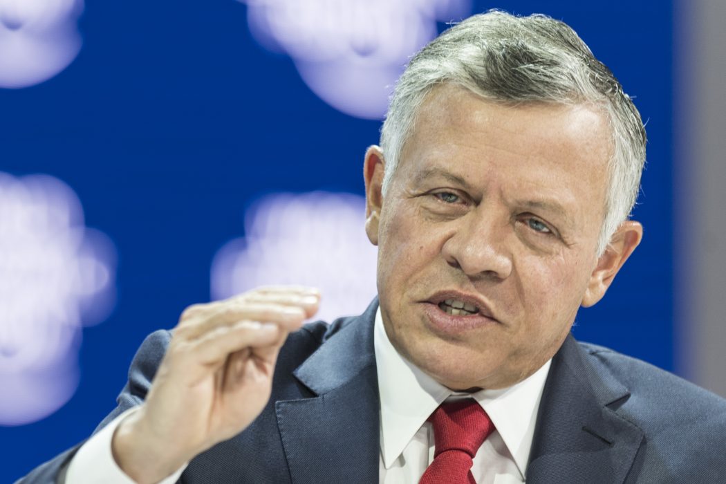 Laurent Gillieron/TT | Jordaniens kung Abdullah II.