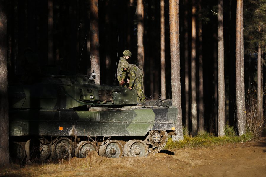 Petra Älvstrand/TT | Förberedelser på Norrbottens regemente I 19 i Boden inför Natoövningen.