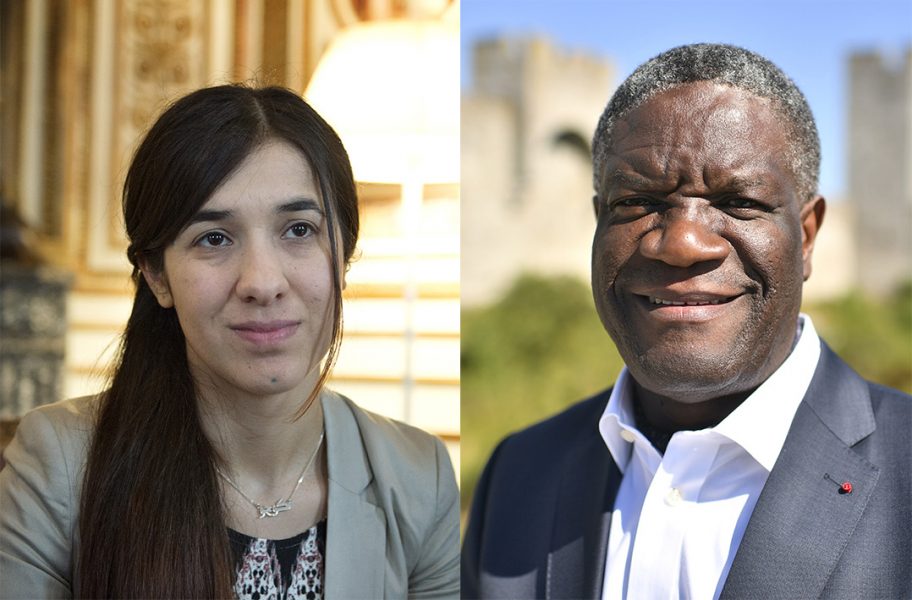 Nobels fredspris går till den kongolesiske läkaren Denis Mukwege och yazidiska Nadia Murad.