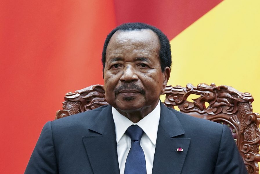 Kameruns president Paul Biya.