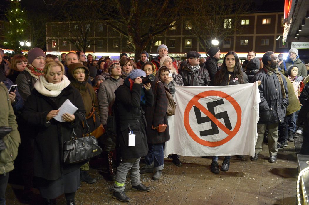 Janerik Henriksson/TT | 2014 hölls en stor manifestation mot nazism och rasism i Kärrtorp.