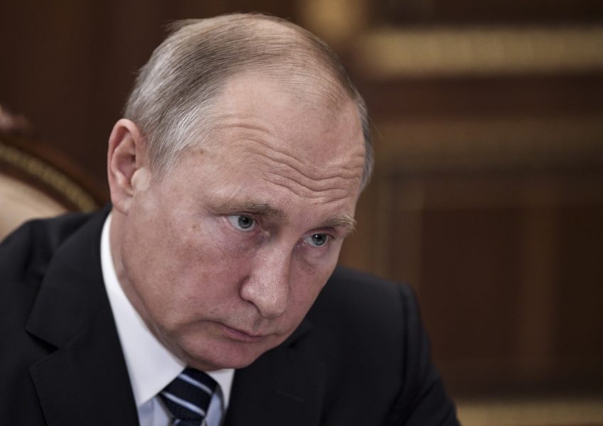 Alexei Nikolsky/AP/TT | Rysslands president Vladimir Putin.