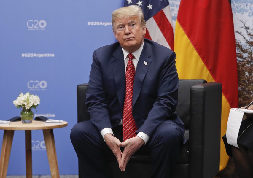 Pablo Martinez Monsivais/AP/TT | USA:s president Donald Trump svarar på pressens frågor vid G20-mötet i Argentina.